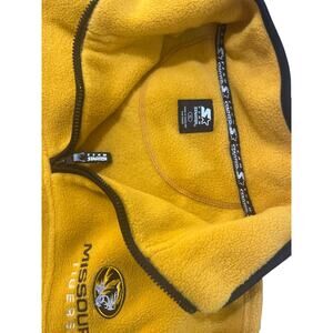 VINTAGE Missouri Tigers Starter Fleece - Mizzou XL -Quarter-Zip Gold Heavyweight